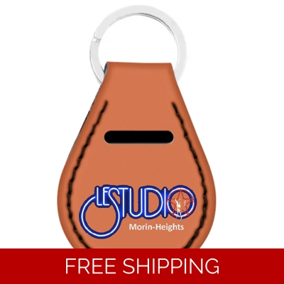 Custom Keychain Le Studio MH White & Blue Logo Star Man 1